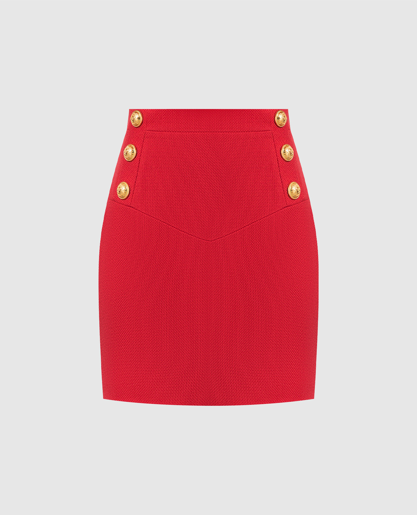 ワンピース BALMAIN Women Mid Skirts FF1R5112JC643KD Red Balmain - Red skirt YF1LB375CB11 - shop with Czech Republic