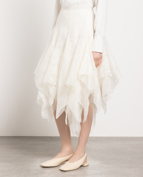 Marc Le Bihan Beige skirt with an asymmetric bottom 25811
