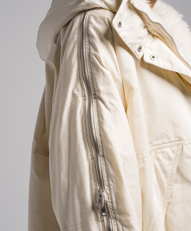 Ermanno Scervino - White jacket with zippers D430B318EUUJ - shop