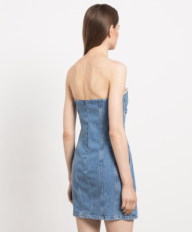 Magda Butrym - Blue denim bustier dress with appliqu 122423 - shop with  Bulgaria delivery at Symbol