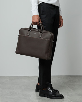 Serapian Green leather bag with logo SRCCHMML679919Y033