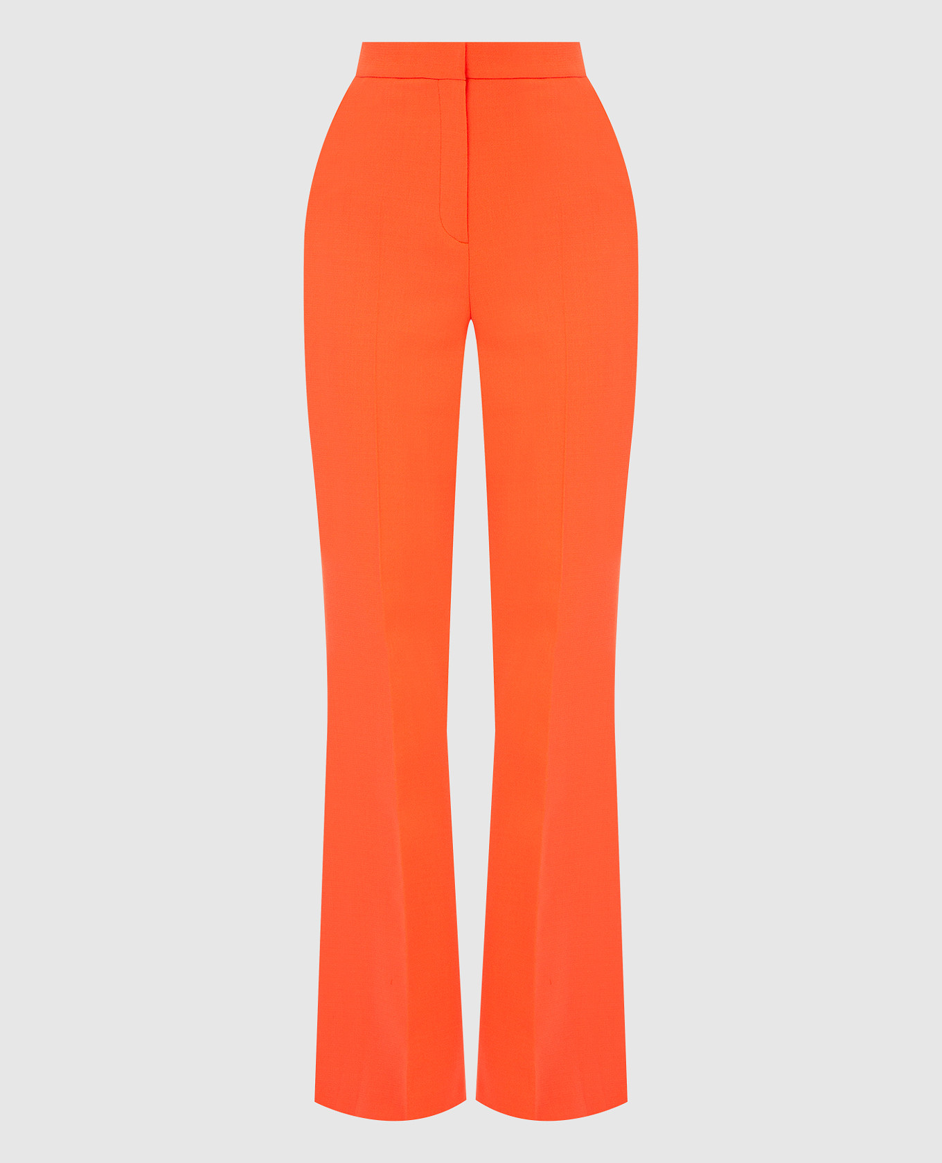 

Neon Orange High Rise Wool Pants David Koma