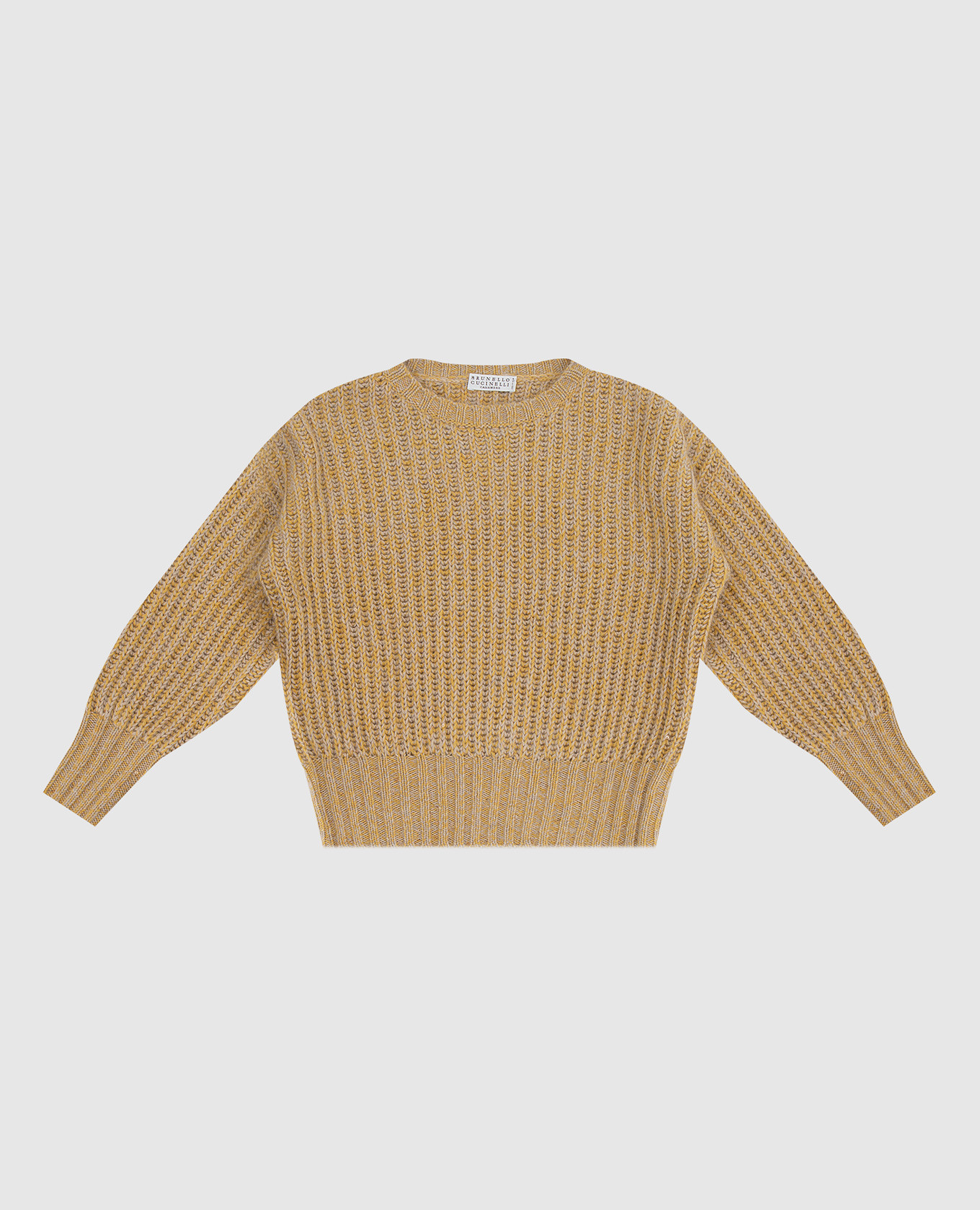 Children's sweater in cashmere and silk with sequins brunello cucinelli