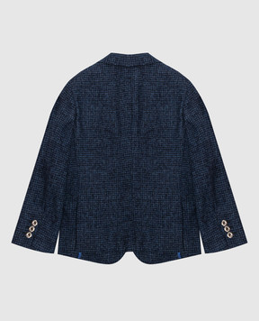 Stefano Ricci Children's patterned wool blazer Y1RSGD2200WPC01A