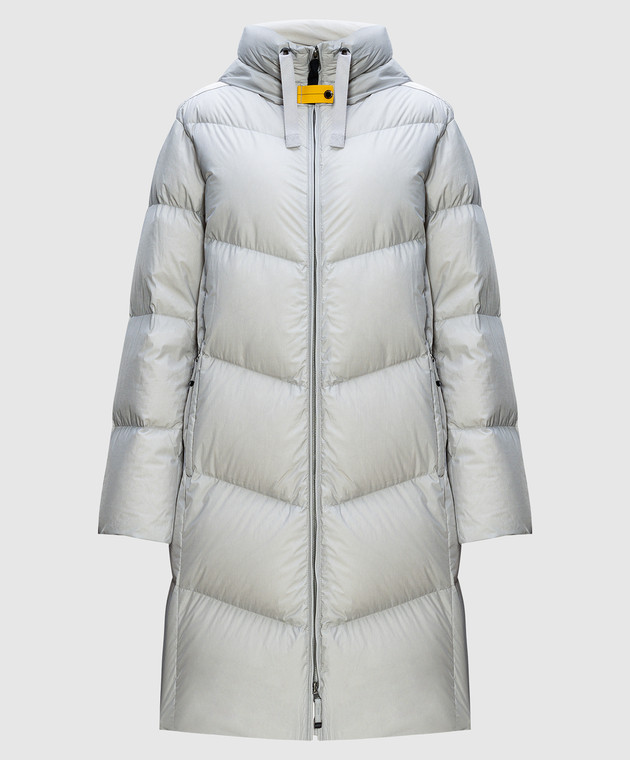 Parajumpers - Rindou gray down coat with logo 23WPWPUHF33 Parajumpers - Rindou gray down coat with logo 23WPWPUHF33