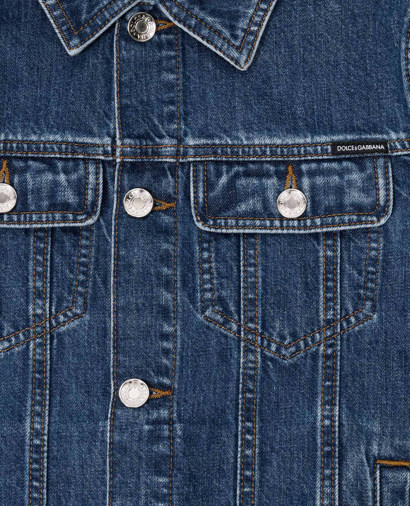 

Children's blue denim jacket with logo Dolce&Gabbana