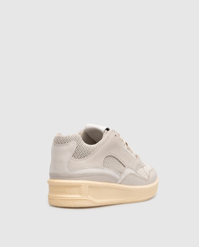 Jil Sander Gray leather sneakers with logo J15WS0006P5295