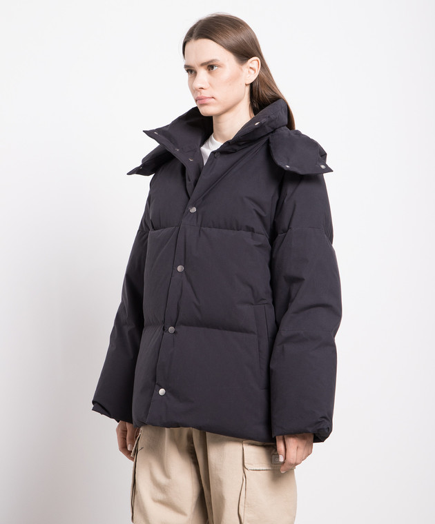 BOTTEGA VENETA BLACK DOWN JACKET Bottega Veneta: Down Shiny