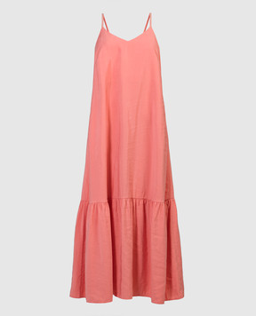 Peserico Pink dress with monil chain S0202001509
