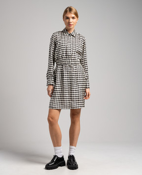 Max Mara Arca patterned silk shirt dress ARCA