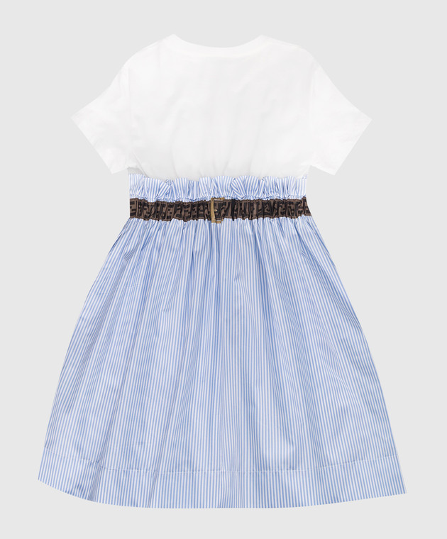 Fendi - Baby blue striped dress JFB472AG39810 - shop with European delivery  at Symbol