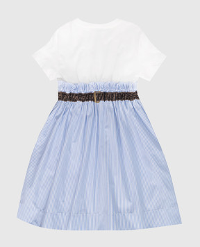 Fendi Baby blue striped dress JFB472AG39810