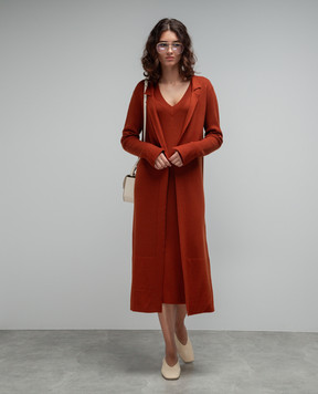Enrico Mandelli Brown cardigan made of wool A7KD265252