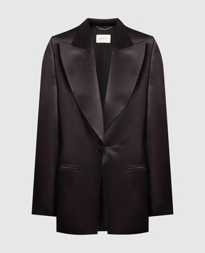 Magda Butrym Black jacket made of silk and wool 155523