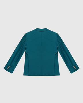 Stefano Ricci Children's emerald wool jacket Y3RF371000W901