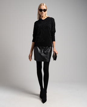 Max Mara Sportmax Uta black pullover with crystals UTA