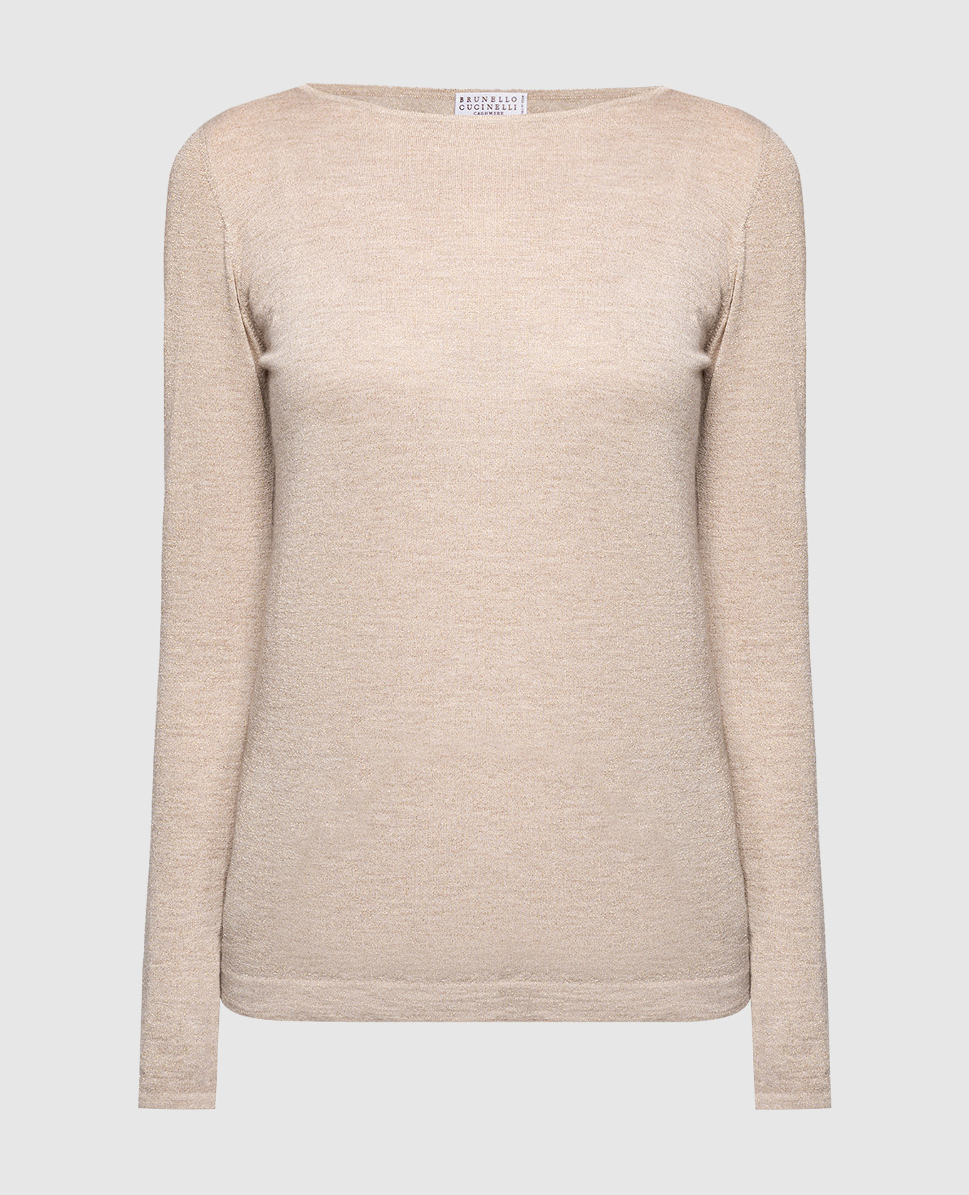 

Beige jumper with lurex Brunello Cucinelli