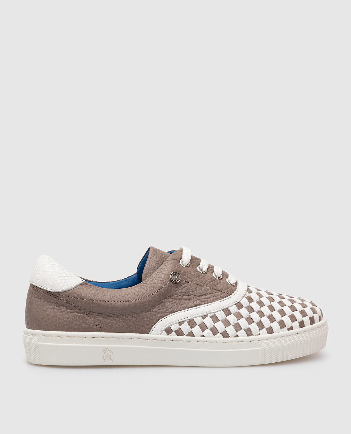 

Children's woven leather sneakers Stefano Ricci, Beige