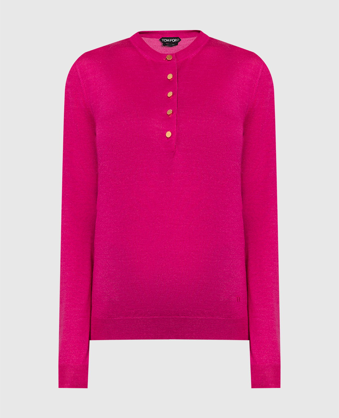 

Fuchsia jumper with embroidered logo Tom Ford, Pink