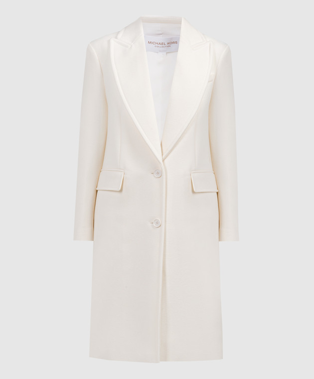 Michael Kors White coat made of wool DOA7010073108 buy with Belgium delivery at Symbol