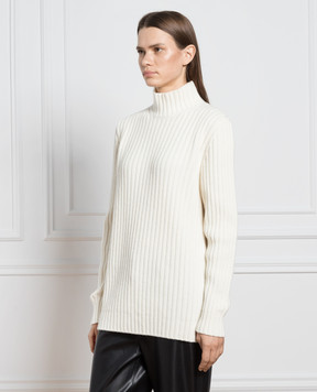 Simonetta Ravizza White wool and cashmere sweater MORZINE