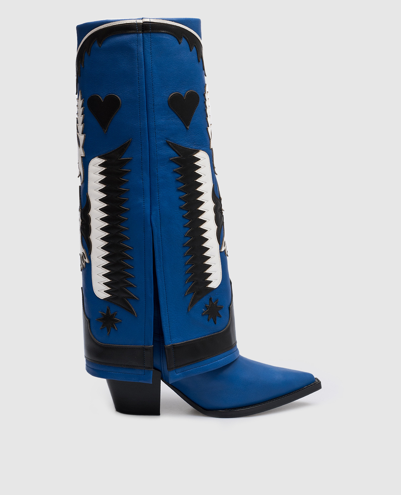 Blue leather cossacks Filles a Papa