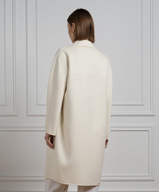 Max Mara - White double-breasted coat MERINGA made of wool, silk and  cashmere MERINGA - buy with European delivery at Symbol