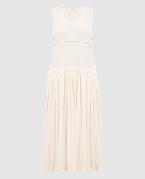 Jil Sander Beige dress with drapery J02CT0151J45144