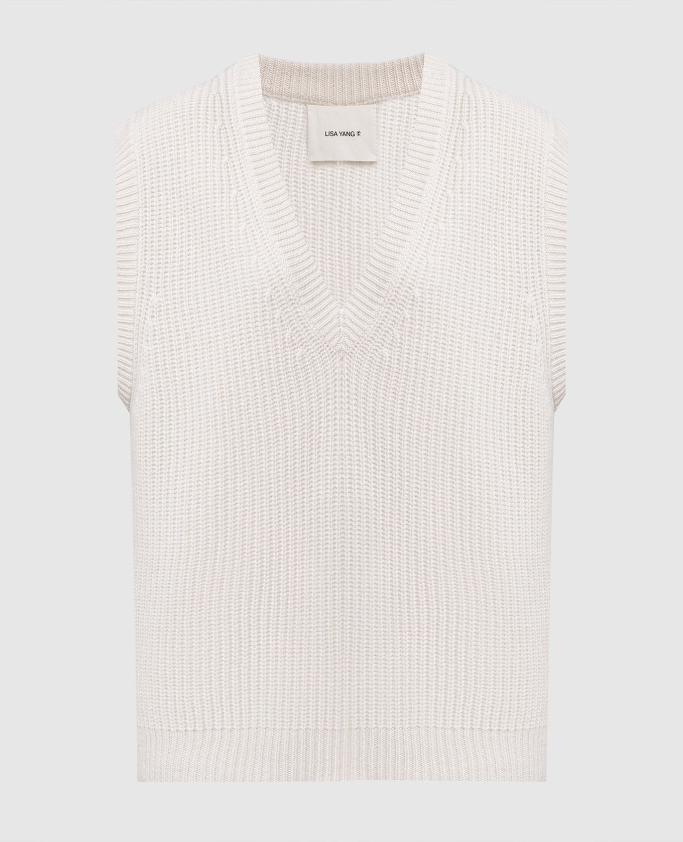 

Raine white cashmere vest LISA YANG