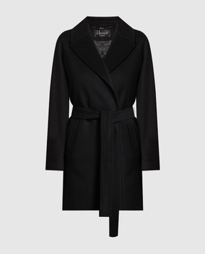 Heresis Black coat made of wool M6280F200