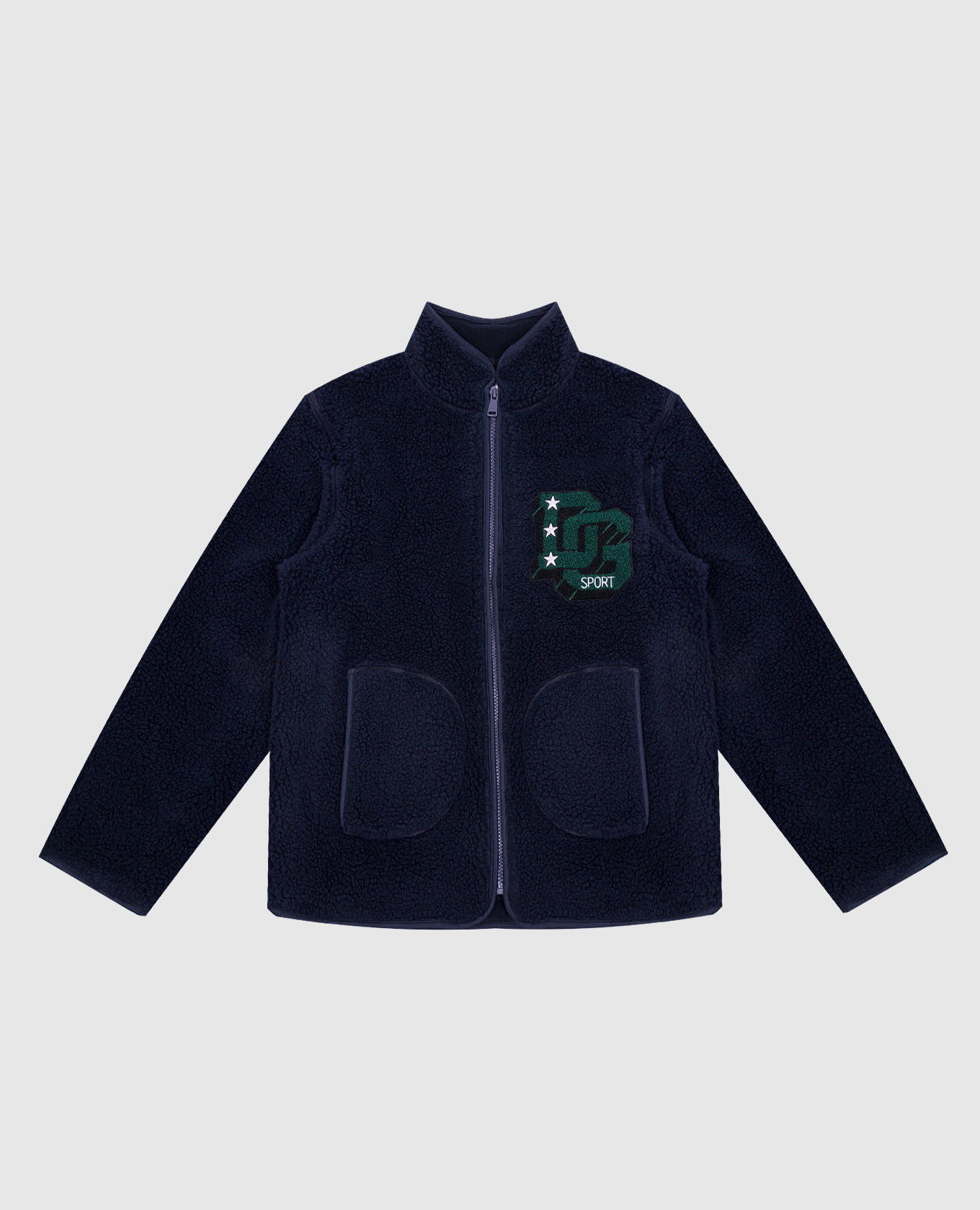 

Blue jacket with DG logo appliqué Dolce&Gabbana