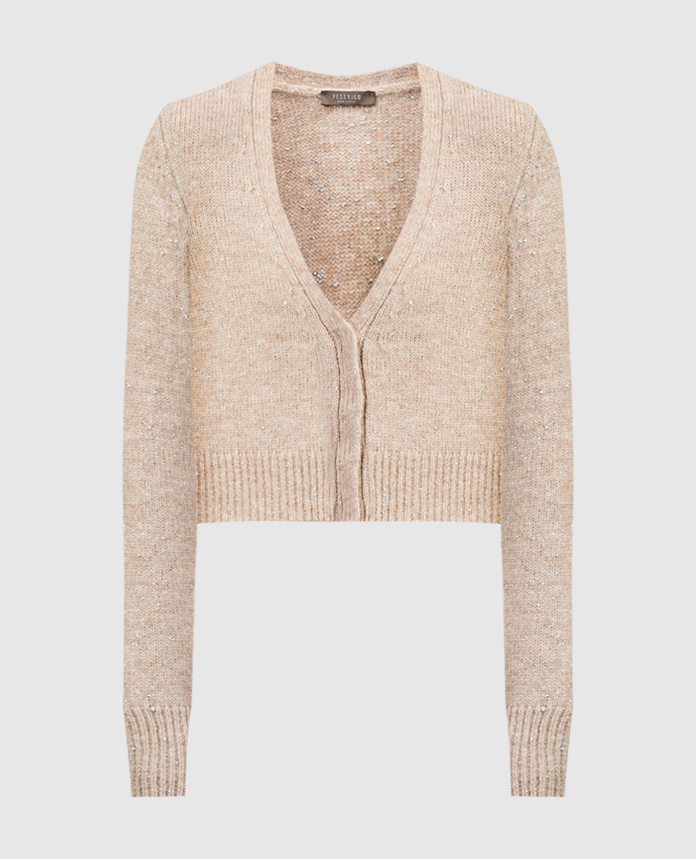 

Beige cardigan with lurex Peserico, Бежевый
