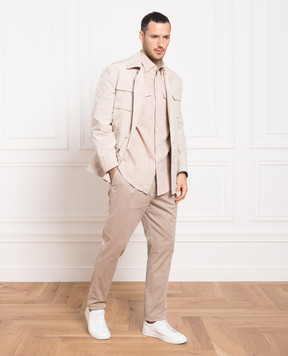 Brunello Cucinelli Beige linen shirt MB6080666