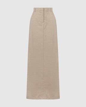 Max Mara Brown wool Circeo skirt CIRCEO