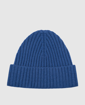 Cashmere&Whiskey Blue cashmere hat 201C