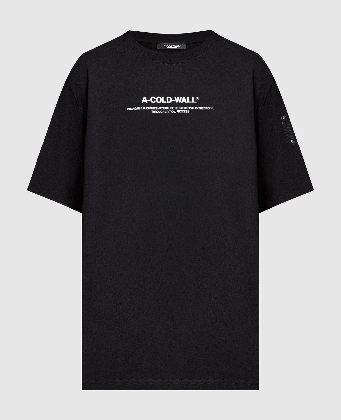 Black t-shirt with logo a cold wall