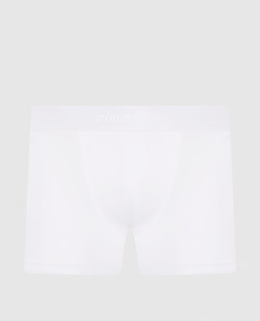 Zimmerli Pureness White Logo Boxer Briefs 7001343