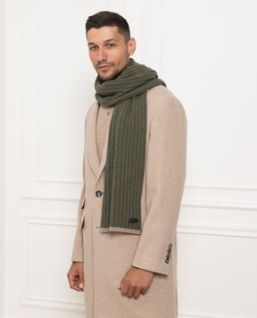 MooRER Green Hobart-cws cashmere scarf HOBARTCWS