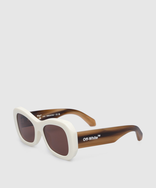 Off-White - Pablo logo sunglasses in white OERI040F22PLA001  display picture 2