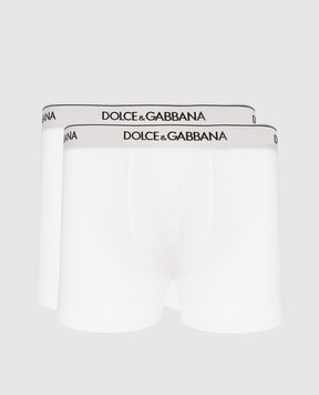 Dolce&Gabbana Set of white briefs with logo M9C07JONN95