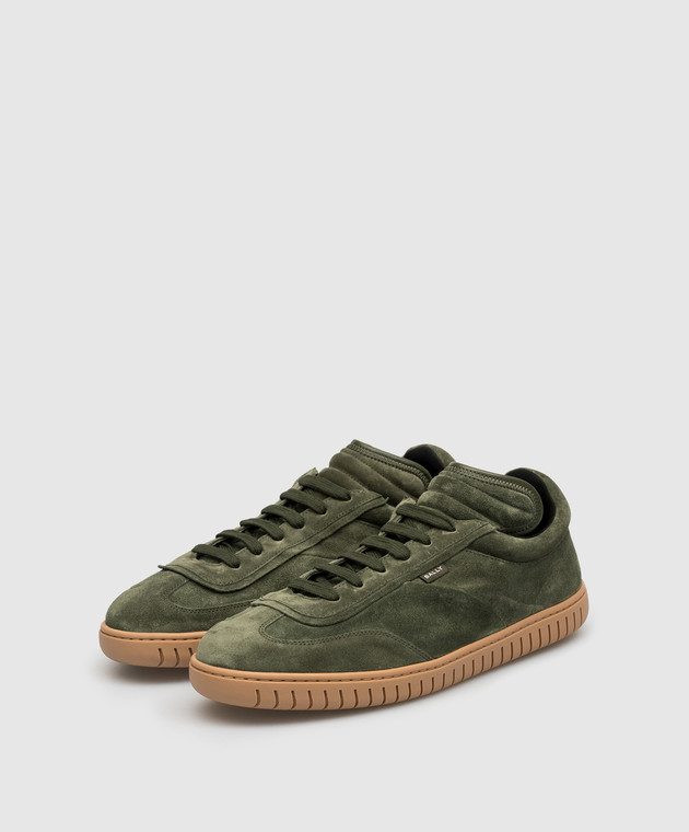 Bally - Parrel green suede sneakers MSK06DSU022 - shop with 