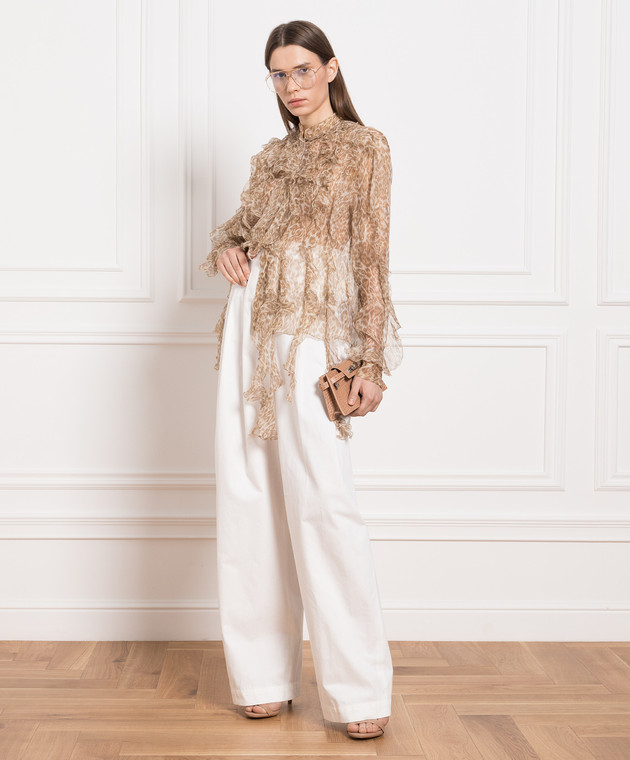 Ermanno Scervino - White pants D426P709GJS - shop with