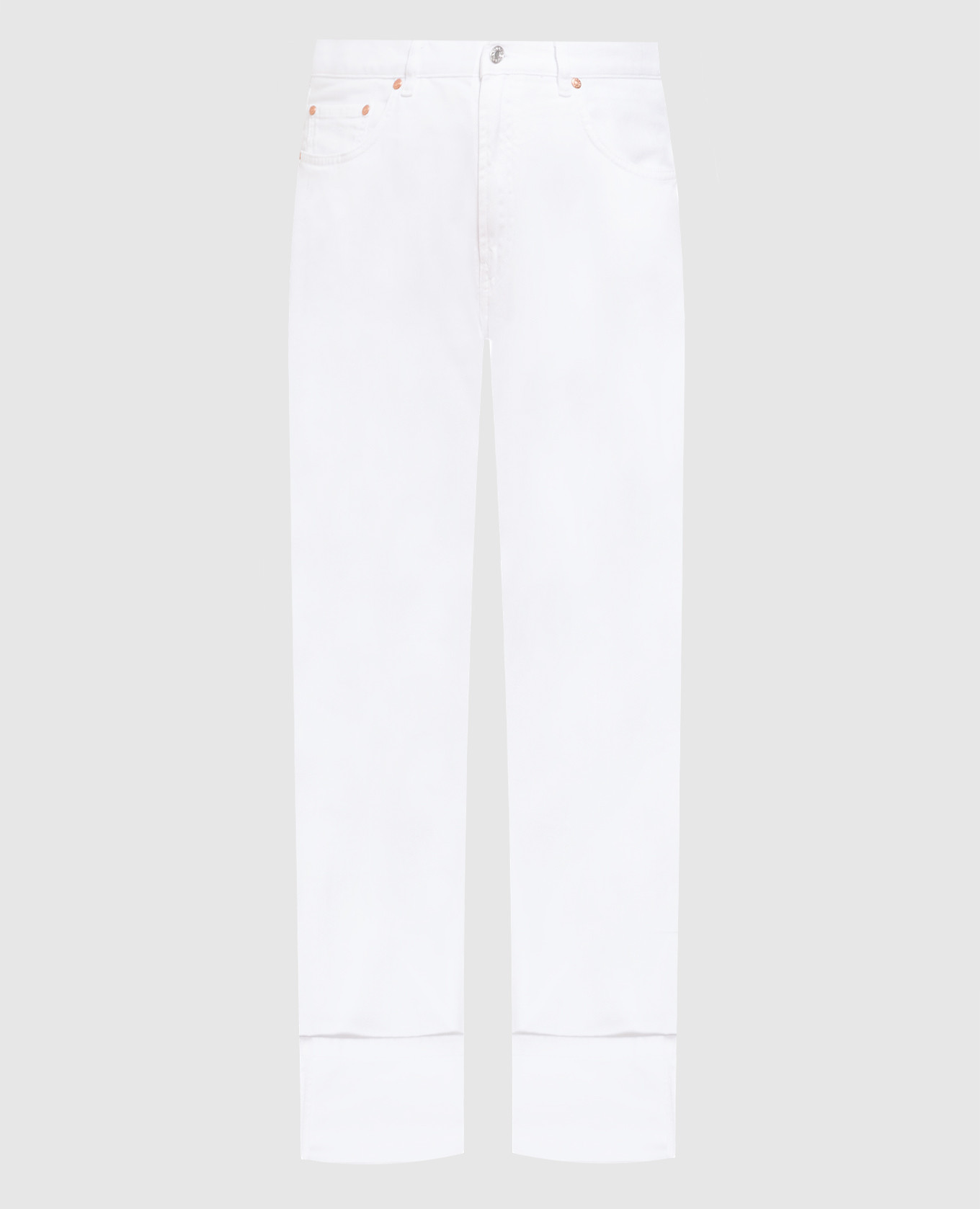 

White jeans with lapels Marina Rinaldi