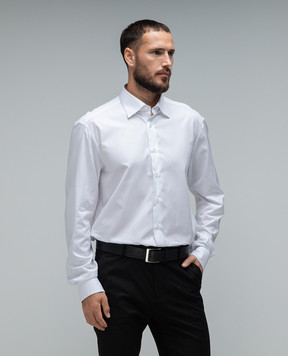 Stefano Ricci White shirt with metallic logo MC007152L1600
