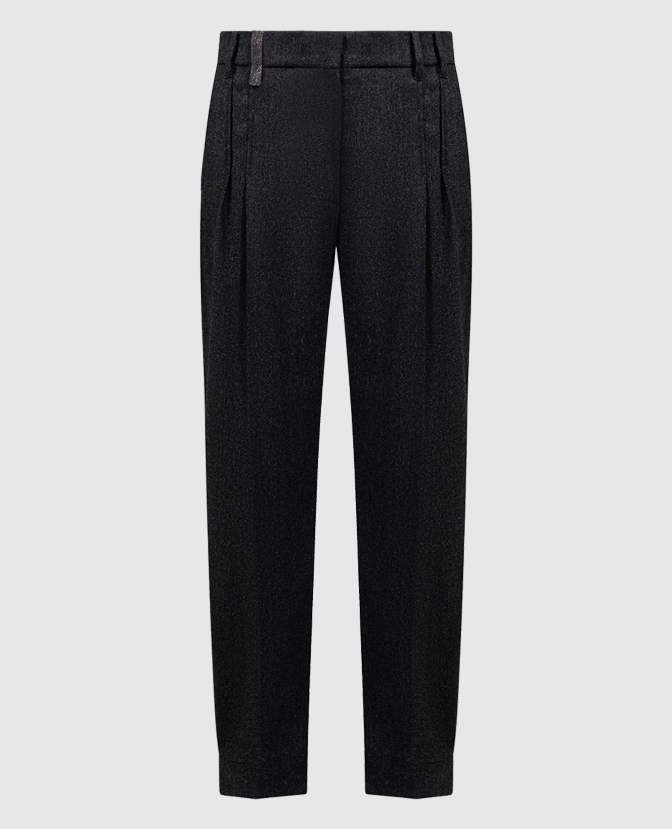 

Gray wool and cashmere trousers with monil chain Brunello Cucinelli, Grey