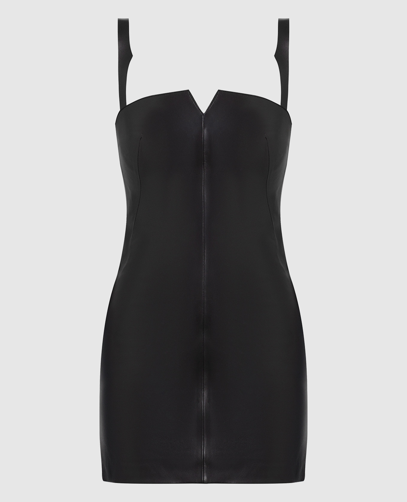

Black leather mini dress Off-White