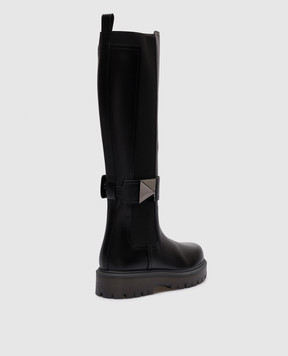 Valentino Black leather boots 3W2S0HH2IJW