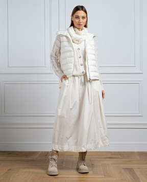 Peserico White midi skirt P05054
