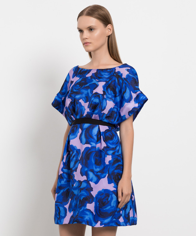 Carolina Herrera - Blue floral silk mini dress R2211N534RGG - shop with  Estonia delivery at Symbol