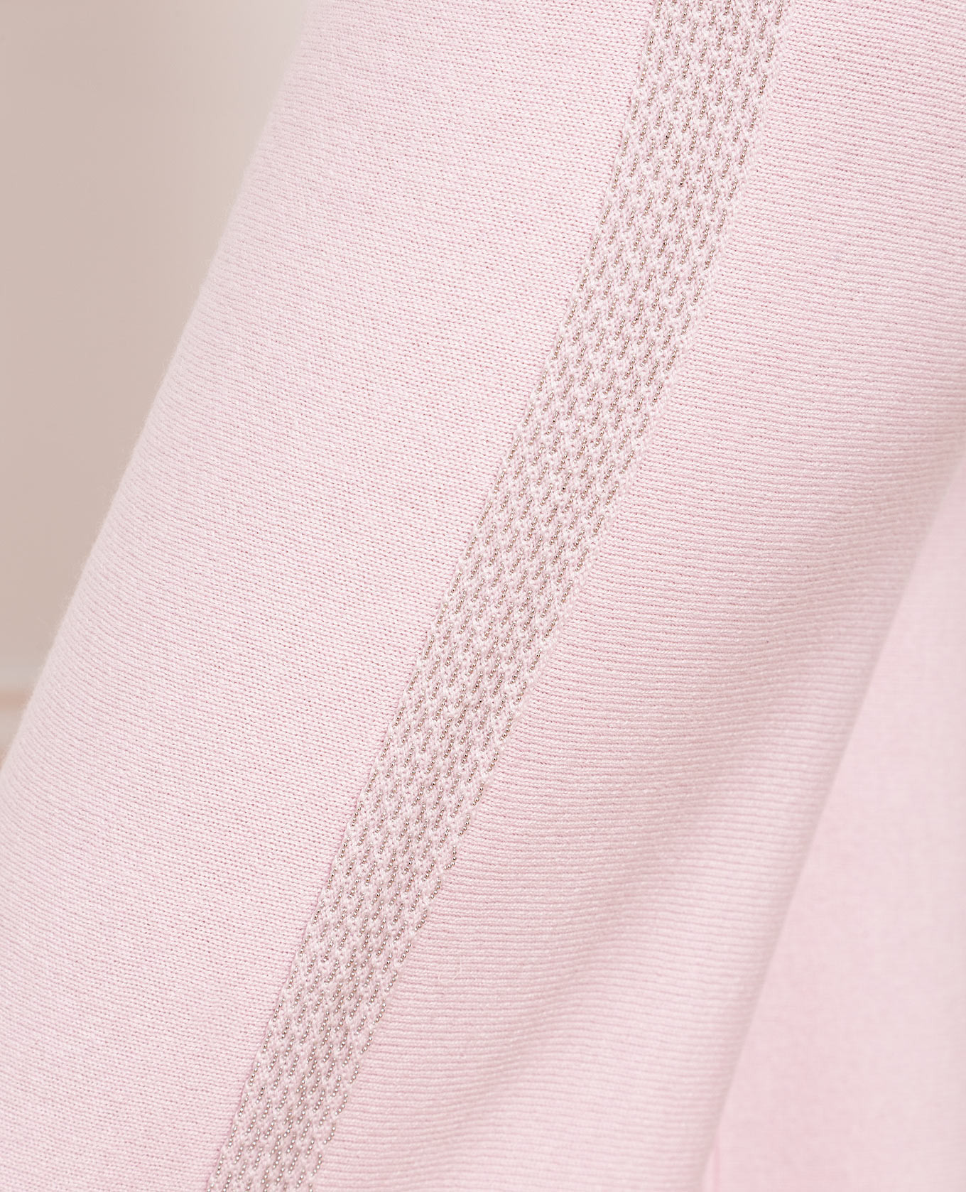 

Pink wool, silk and cashmere trousers with monil chain Peserico